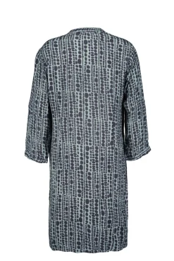 DiDi Tunic Chill in granite green with dots in a row print- Jurken & Tunieken