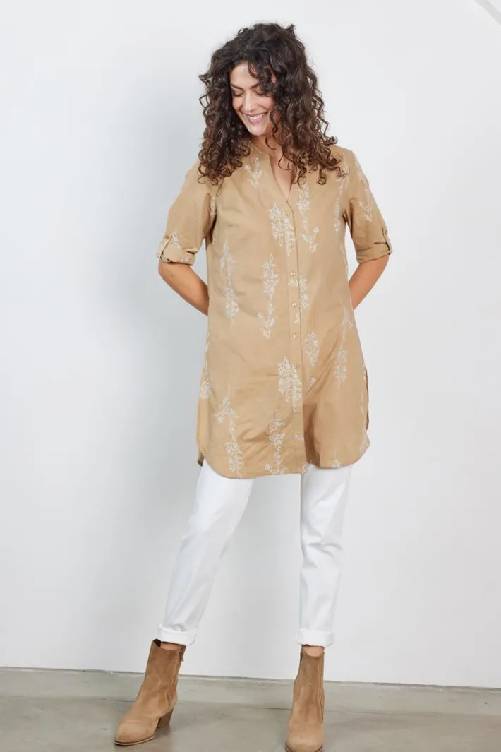 DiDi Tunic Chill In Sand Bouquet embro- Jurken & Tunieken