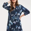 DiDi Tunic Chill Out Darkblue Ambiance print- Jurken & Tunieken