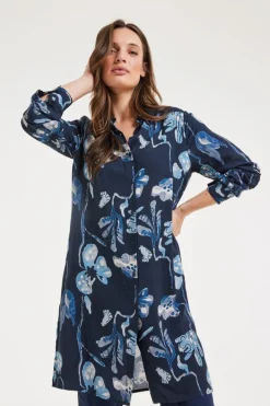 DiDi Tunic Chill Out Darkblue Ambiance print- Jurken & Tunieken