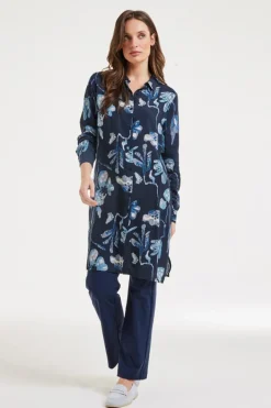 DiDi Tunic Chill Out Darkblue Ambiance print- Jurken & Tunieken