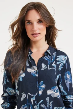 DiDi Tunic Chill Out Darkblue Ambiance print- Jurken & Tunieken
