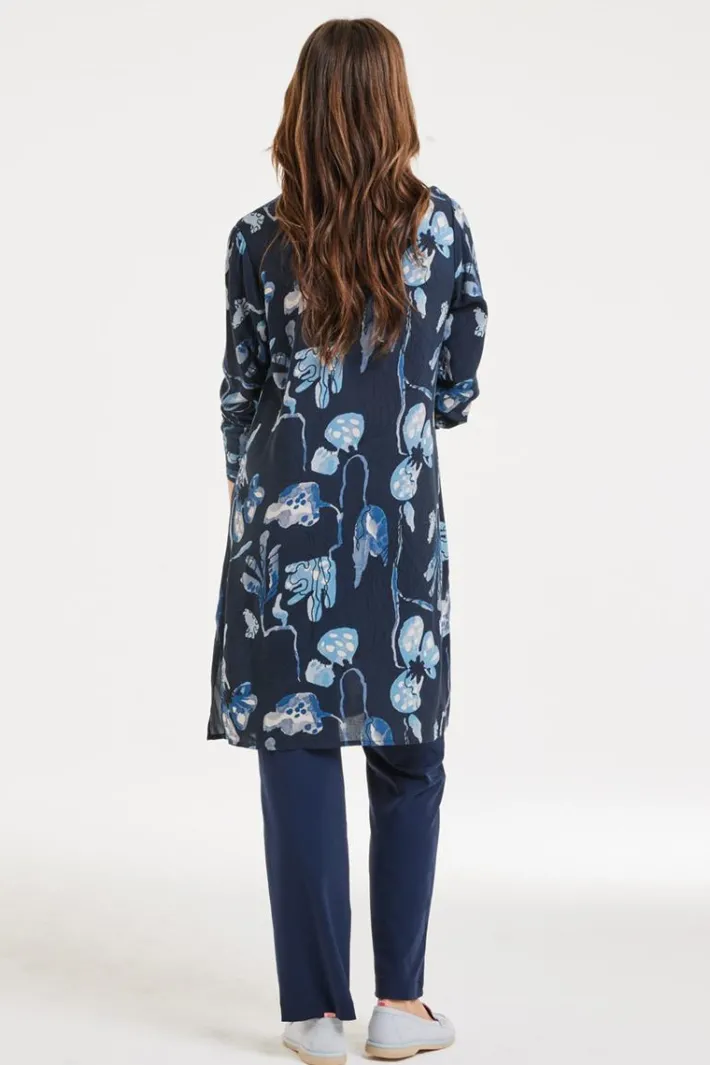 DiDi Tunic Chill Out Darkblue Ambiance print- Jurken & Tunieken