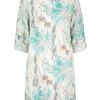 DiDi Tunic Chill Out in Offwhite with Palm festival print.- Jurken & Tunieken