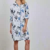 DiDi Tunic Chill Out Offwhite Ambiance print- Jurken & Tunieken