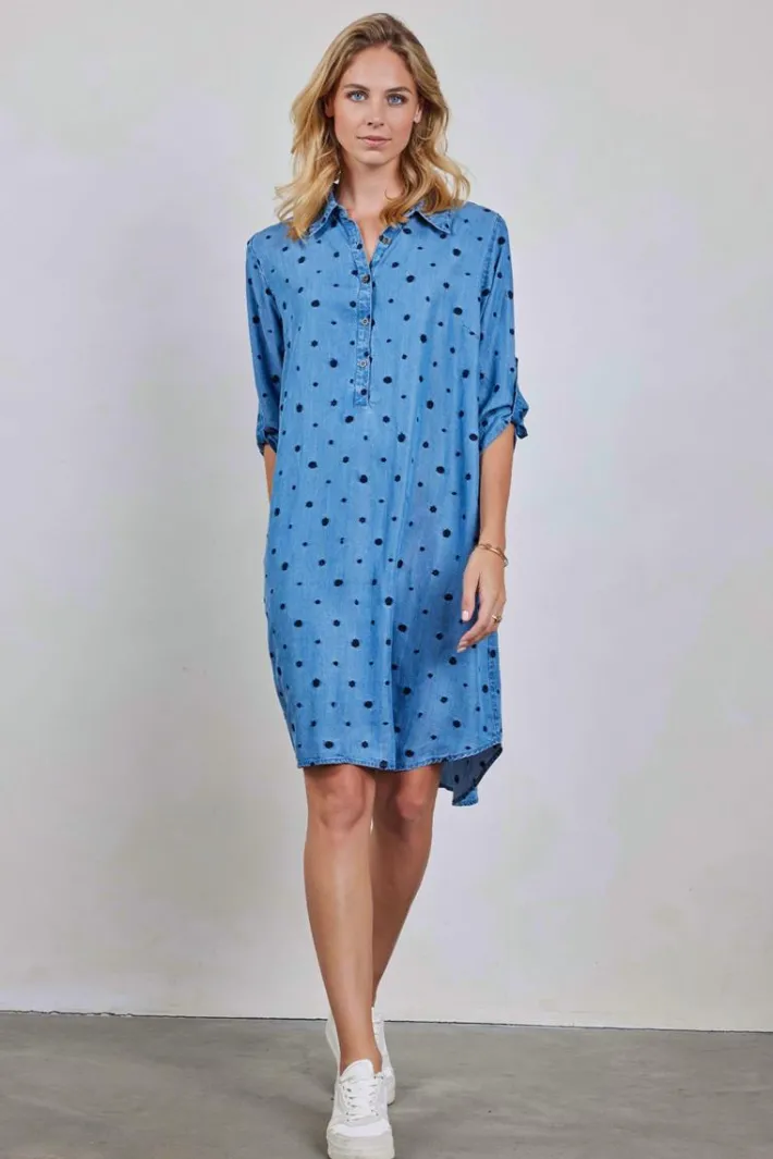 DiDi Tunic Dena Denim mid blue- Denim | Jurken & Tunieken