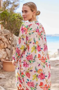 DiDi Tunic Diary in Light pink with Paradise print- Jurken & Tunieken
