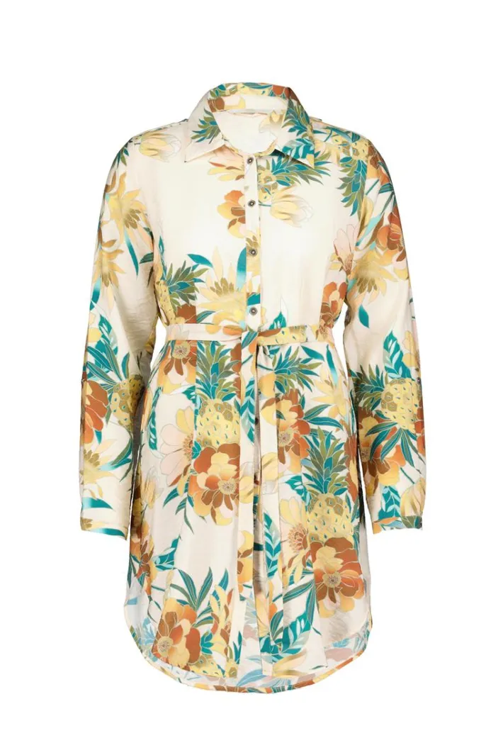 DiDi Tunic Jolie Offwhite Rising sun print- Jurken & Tunieken