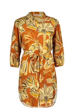 DiDi Tunic Noelle in Copper with Palma print- Jurken & Tunieken