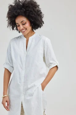 DiDi Tunic Palm embro in Snow White- Jurken & Tunieken