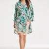 DiDi Tunic Sunny Green Reflection print- Jurken & Tunieken