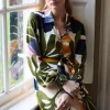 DiDi Tuniek Clea in offwhite with symphony print- Jurken & Tunieken