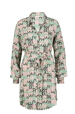 DiDi Tuniek Clea in offwhite with whisper print- Jurken & Tunieken