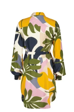 DiDi Tuniek Clea in offwhite with symphony print- Jurken & Tunieken