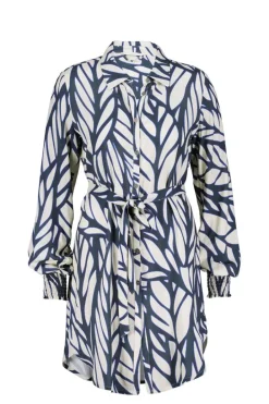 DiDi Tuniek Clea print in darkblue with Lush print- Jurken & Tunieken
