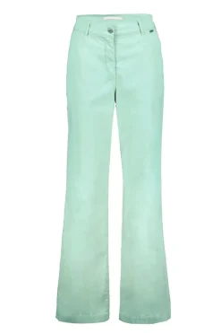 DiDi Wide leg pants Royce in granite green- Lange Broeken