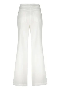 DiDi Wide leg pants Royce in light silver- Lange Broeken